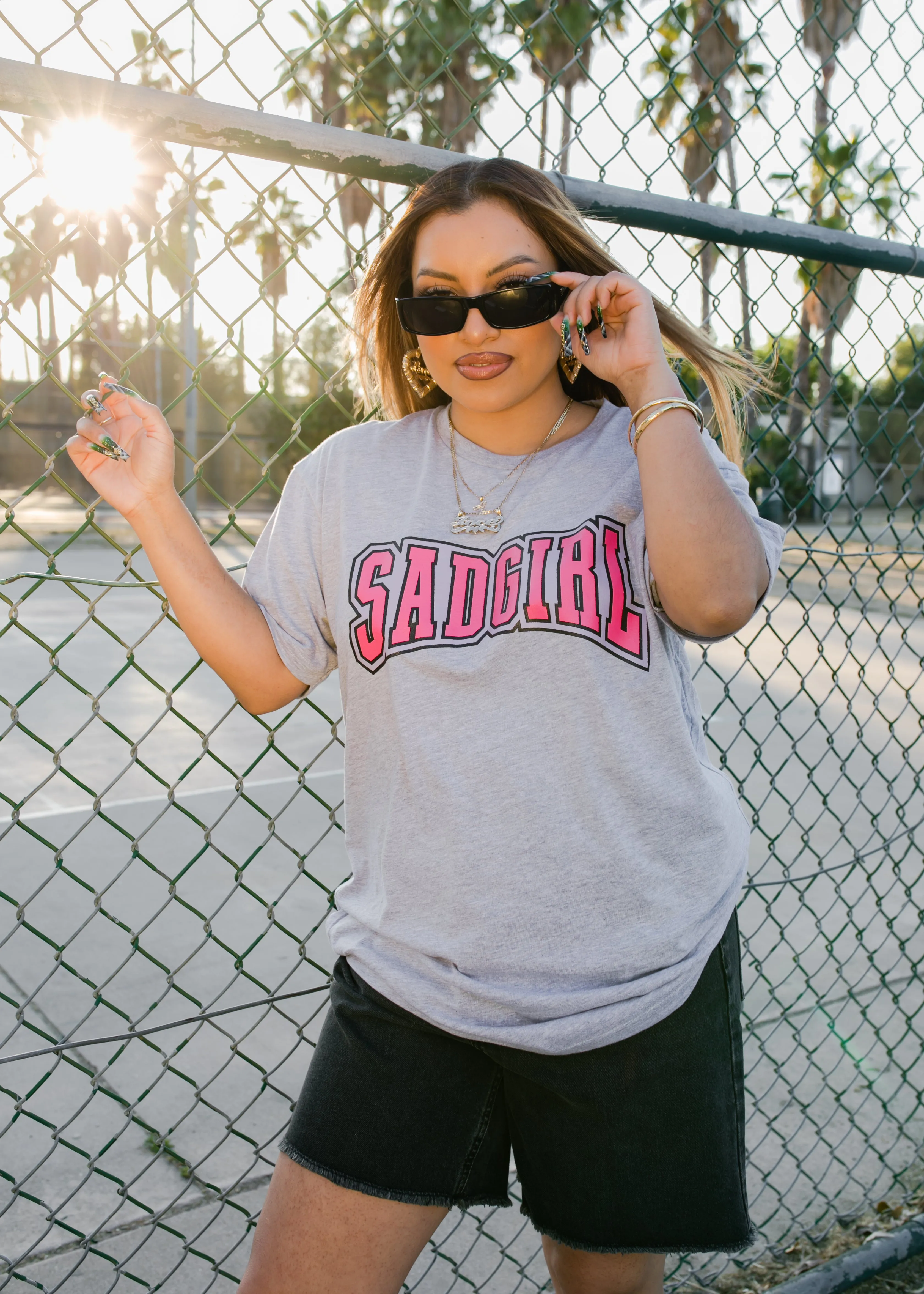 SadGirl University Tee - Grey